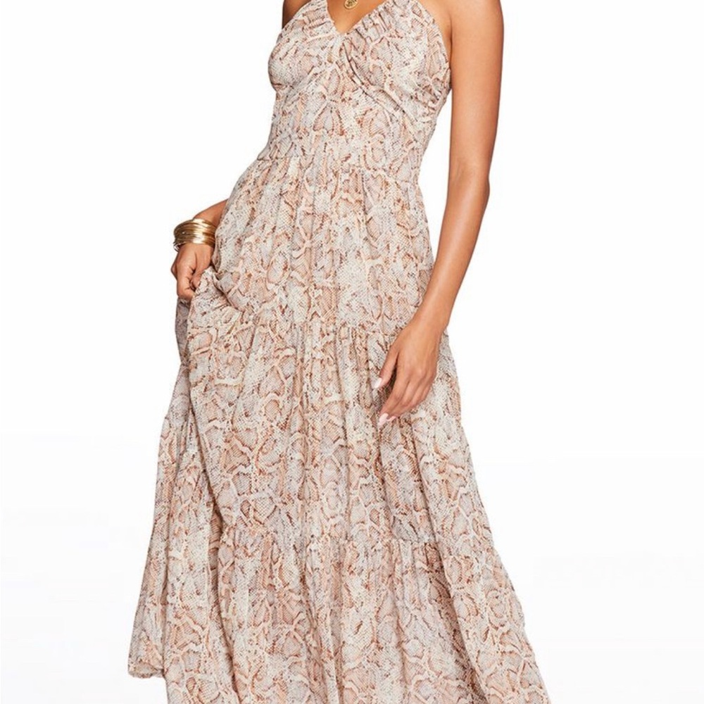 Elegant Cream Maxi Dress